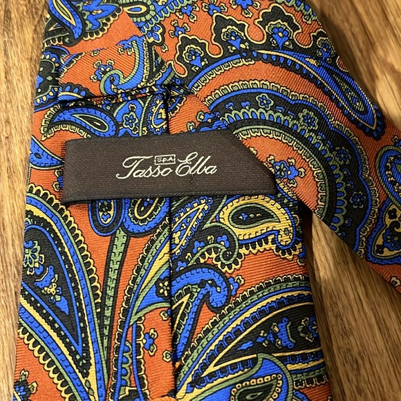 Tasso Elba 100% Silk Men’s Neck Tie - Picture 2 of 2